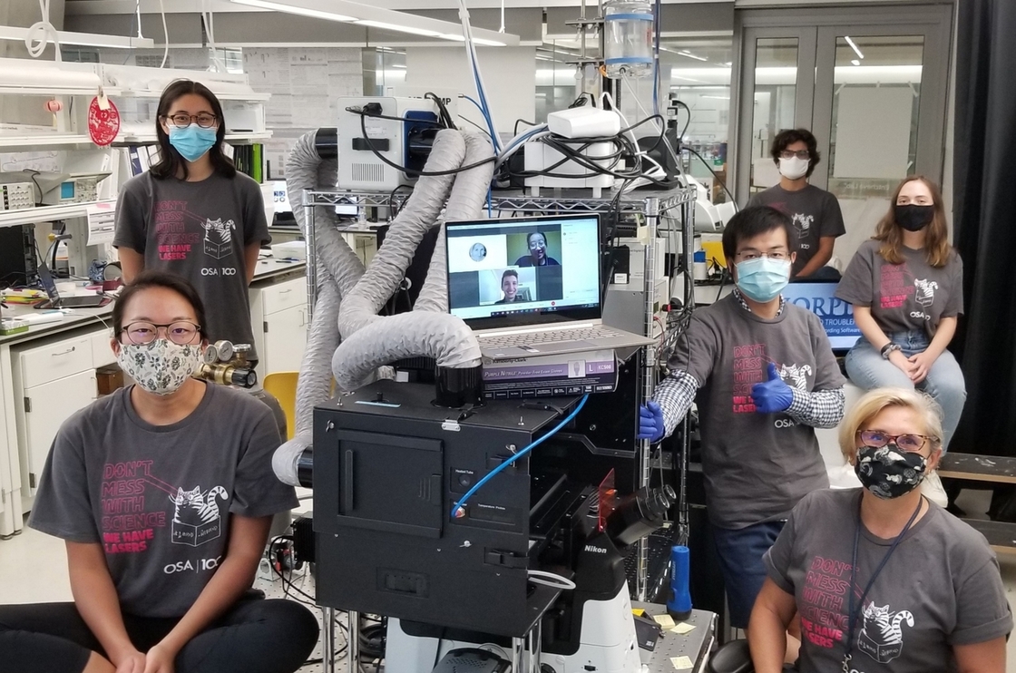 Group in a lab