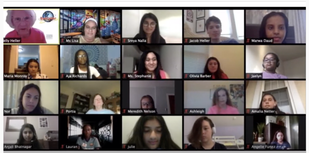 screenshot from zoom meeting for GenCyber camp