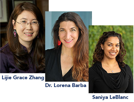 Professors Zhang, Barba, and LeBlanc