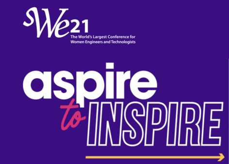 SWE 21 Aspire to Inspire event flyer