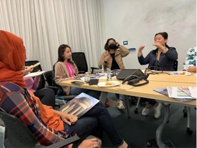 Students in a workshop