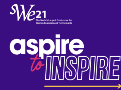 SWE 21 Aspire to Inspire event flyer